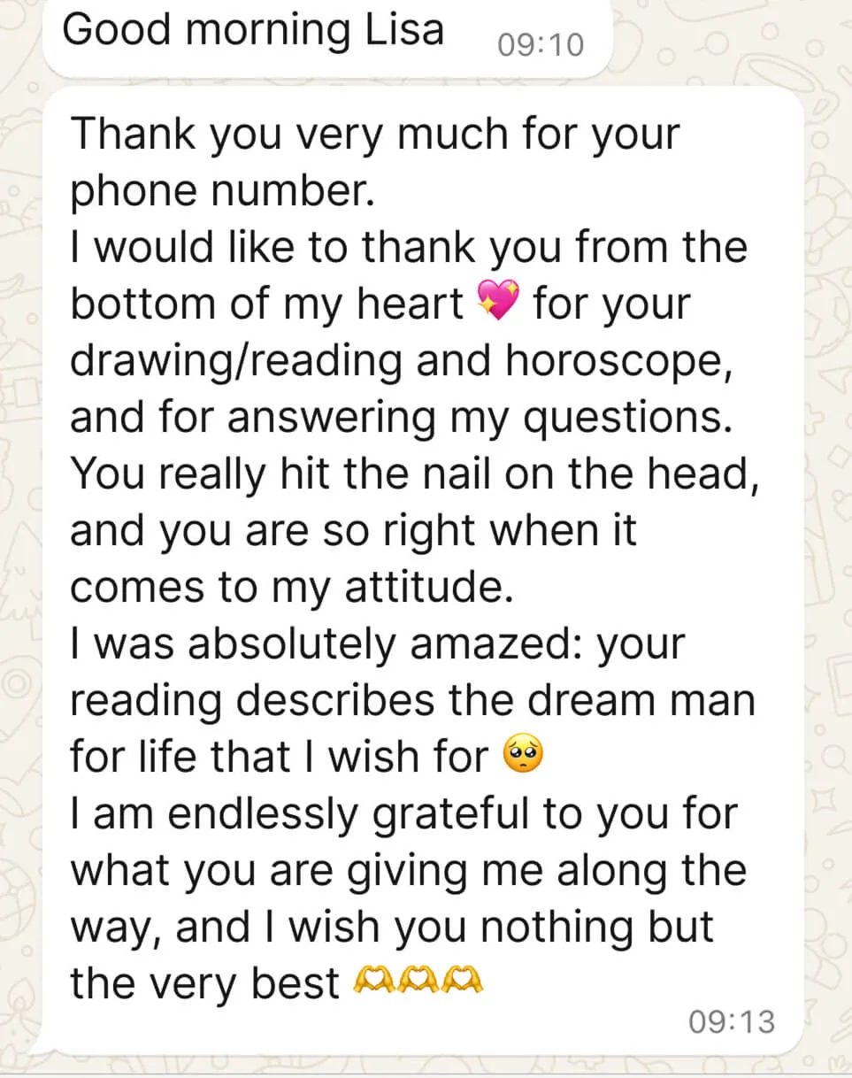 What my customers say about my work: 1